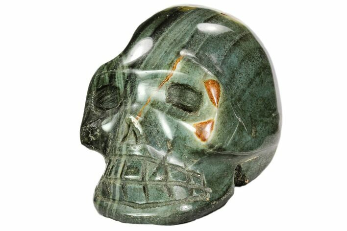 Polished, Polychrome Jasper Skull #108356